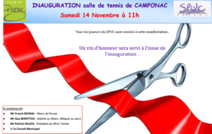 Inauguration de la nouvelle salle