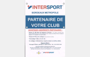 Intersport Bordeaux Métropole, nouveau partenaire du club 