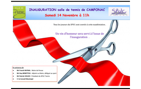 Inauguration de la nouvelle salle