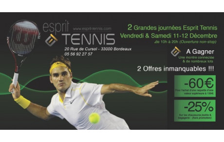 Offre de Noël Esprit Tennis