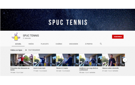 Le SPUC Tennis sur Youtube 