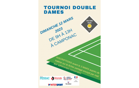 TOURNOI DOUBLE DAMES